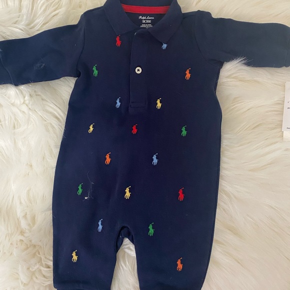 Ralph Lauren baby boy Classic Coveral - Picture 2 of 3